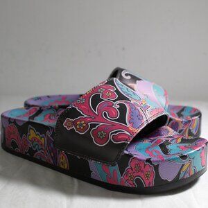 NWT Johnny Was Biya JWLA Fatima Pool Platform Slides Slip Ons Sandals Flats